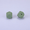 Hexagonal Silicone Focal Beads, Medium Sea Green, 23x17.5x23mm, Hole: 2.5mm