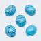 Synthetic Turquoise Cabochons, Oval, Dyed, 10x8x4mm