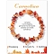 Natural Carnelian Chips Beaded Stretch Bracelets, 7-1/2 inch(19cm)