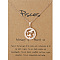 Alloy Constellation Pendant Necklaces, Golden, Pisces, 17.13 inch(43.5cm)