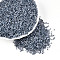 Glass Seed Beads, Ceylon, Round, Dark Gray, 12/0, 2mm, Hole: 1mm, about 30000pcs/pound