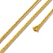 20M Polyester Braided Cord for Jewelry Making, Round, Goldenrod, 2mm, about 21.87 Yards(20m)/Roll
