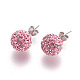 925 Sterling Silver Austrian Crystal Rhinestone Ear Stud&nbsp;Q286G111-2