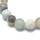 Natural Amazonite Bead Stretch Bracelets&nbsp;BJEW-K212-B-007-6