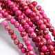 Dyed Natural Imperial Jasper Round Bead Strands&nbsp;G-M274-01-8mm-1