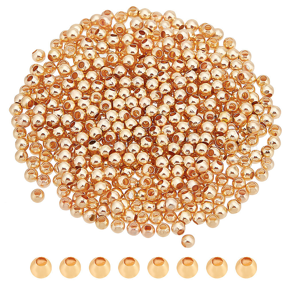 Wholesale 500Pcs Rack Plating Brass Beads - Pandahall.com