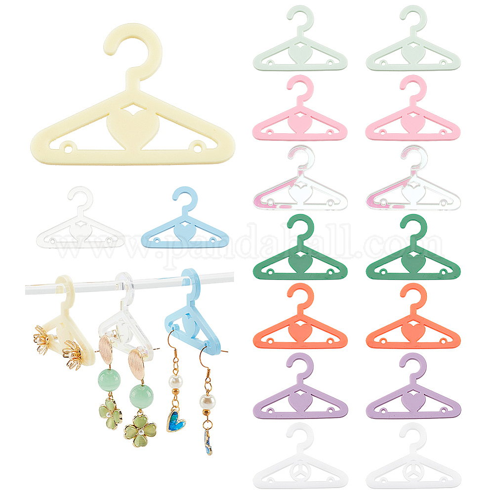 Wholesale 50Pcs 10 Colors Mini Acrylic Earring Hanger - Pandahall.com
