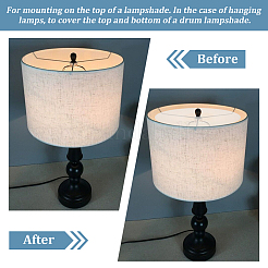 Flat Round PP Lamp Shade Diffuser&nbsp;FIND-WH0152-204
