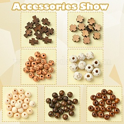 Natural Wenge Wood Beads&nbsp;DIY-FS0006-70