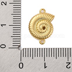 Rack Plating Brass Shell Shape Connector Charms&nbsp;LS-KK-Z070-14G