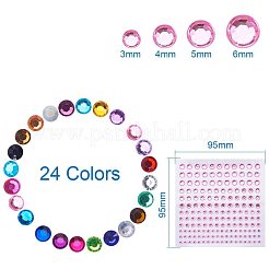Transparent Acrylic Rhinestone Sticker&nbsp;DIY-WH0012-03