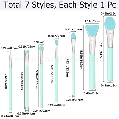1 Set Silicone Makeup Brushes Set&nbsp;AJEW-GF0010-26