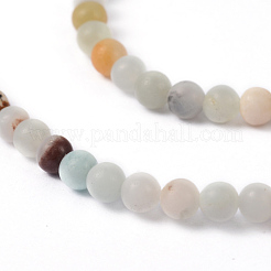 Natural Flower Amazonite Beads Strands&nbsp;G-D608-4mm