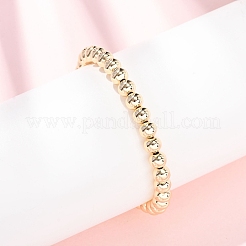 Round Brass Beaded Bracelets for Women&nbsp;BJEW-H640-04A-G