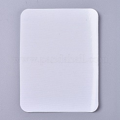 パッチの布生地アップリケアイロン  コスチュームアクセサリー  長方形  ホワイト  125x95x0.5mm&nbsp;LS-DIY-WH0152-86A