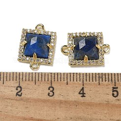 Natural Lapis Lazuli Faceted Square Links&nbsp;G-I375-03G-02