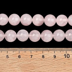天然マダガスカル ローズクォーツビーズ連売り  スムーズなラウンド  グレードAB  10~11mm  穴：0.8mm  約40~41個/連  15.16''~15.55''（38.5~39.5センチメートル）&nbsp;G-Z146-A01-10mm-02