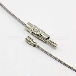 201 Stainless Steel Wire Necklace Cord&nbsp;TWIR-SW001-5