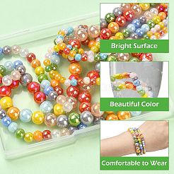 3Strands 3 Styles Electroplate Glass Beads Strands&nbsp;EGLA-CJ0001-27