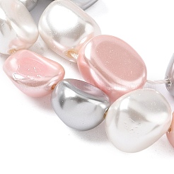 Electroplated Shell Pearl Beads Strands&nbsp;BSHE-D301-02D
