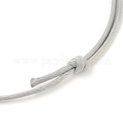 Adjustable Waxed Polyester Braided Cord Charm Bracelets&nbsp;BJEW-JB05547
