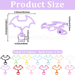 26Pcs 13 Colors Spray Printed Alloy Swivel Clasps&nbsp;FIND-SC0017-68