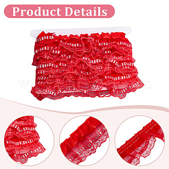 5M Double Polyester Lace Trim for Sewing Decoration&nbsp;OCOR-CY0001-63A