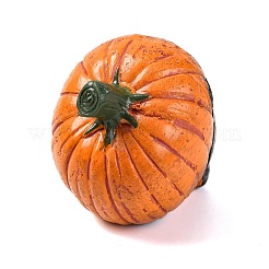 ハロウィーンの飾り  自宅のデスクトップの装飾用の樹脂製カボチャの頭蓋骨の置物  ダークオレンジ  101.6x66.6x79.7mm&nbsp;AJEW-S088-10A
