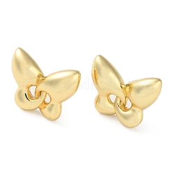 Butterfly Rack Plating Brass Stud Earrings for Women&nbsp;EJEW-A045-03G