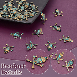 100pcs Tibetan Style Alloy Pendants&nbsp;FIND-PH0023-02ABG