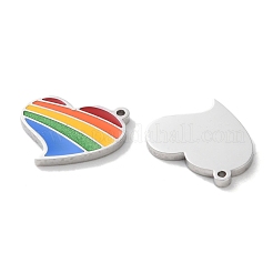 304 Stainless Steel Charms&nbsp;STAS-M102-10P-01