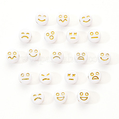 Opaque White Acrylic Beads&nbsp;MACR-YW0001-21B