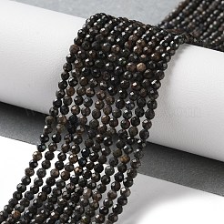 天然ファイアーオパールビーズ連売り  多面カット  ラウンド  2.5mm  穴：0.5mm  約164個/連  15.35~15.55''（39~39.5センチメートル）&nbsp;G-G180-A01-01