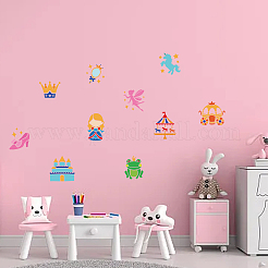 1 Set Fairy Tale Theme PET Hollow Out Drawing Painting Stencils&nbsp;DIY-MA0001-77