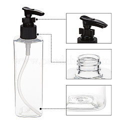 DIYキット  プラスチック製のポンププレスボトル付き  プラスチックドロッパー  漏斗ホッパーと黒板ステッカーラベル  透明  50x55mm  穴：4.5mm&nbsp;DIY-BC0002-10