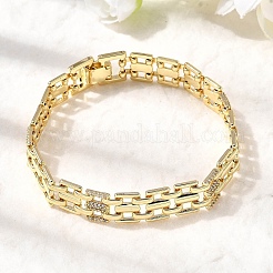Brass Panther Chain Bracelets for Men Women&nbsp;BJEW-H630-01G
