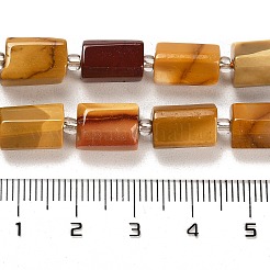 天然石モッカイトビーズ連売り  シードビーズで  ファセット列  9~11x6~7.5x6~7.5mm  穴：1.2mm  約30個/連  15.16~15.55インチ（38.5~39.5cm）&nbsp;G-G068-A08-01