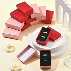 12Pcs 2 Colors Shell Textured Paper Jewelry Packaging Boxes with Black Sponge Inside&nbsp;CON-FS0001-28A