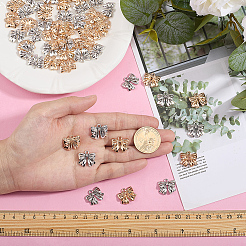 60Pcs 2 Colors Tibetan Style Alloy Pendants&nbsp;FIND-HY0005-02