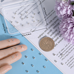 925スターリングシルバーつぶし玉カバー  銀  3x4x2mm  50個/箱&nbsp;STER-BBC0005-94A-S