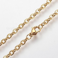 304ステンレススチールジュエリーセット  ペンダントネックレスやスタッドのピアス  アクリルと  ラウンド  ゴールドカラー  ネックレス：27.9インチ（71cm）  耳スタッド：27x14ミリ  ピン：0.8mm&nbsp;SJEW-E329-01G