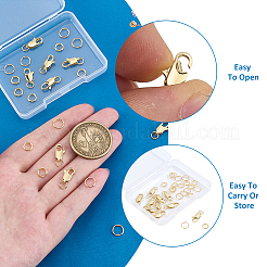 30Pcs 3 Styles Brass & 304 Stainless Steel Jump Rings&nbsp;FIND-ME0001-80