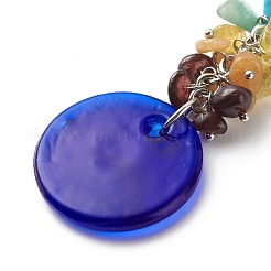 Natural & Synthetic Gemstone Beaded Keychain&nbsp;KEYC-JKC00344-02