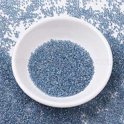 MIYUKIデリカビーズ  シリンダー  日本製シードビーズ  11/0  (db0058) マリンブルーラインクリスタルab  1.3x1.6mm  穴：0.8mm  約20000個/袋  100 G /袋&nbsp;SEED-J020-DB0058