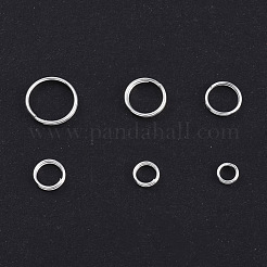 アイアンスプリットリング  ダブルループ丸カン  銀  4~10x1.4mm  内径：3.3~8.6mm  約5316個/500g&nbsp;IFIN-JQ0001-03S