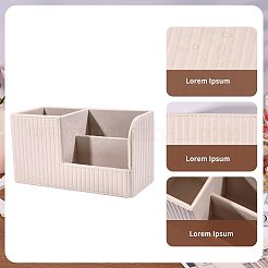 合成皮革製デスクトップ収納ボックス  ペンケース  長方形  古いレース  9.7x20.8x11.1cm&nbsp;CON-WH0089-328