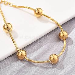 304 Stainless Steel Satellite Chains Bracelets for Women&nbsp;BJEW-D337-01C-G