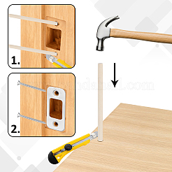 Stainless Steel Door Repair Strike Plate&nbsp;AJEW-WH0752-450P