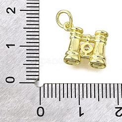 Brass Micro Pave Cubic Zirconia Pendants&nbsp;KK-V007-37G