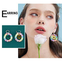 12 Pairs 2 Colors Brass Huggie Hoop Earring Findings&nbsp;KK-FH0003-13